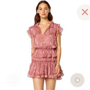 NWT! MISA LILIAN DRESS - WASHED ROSE LILAC